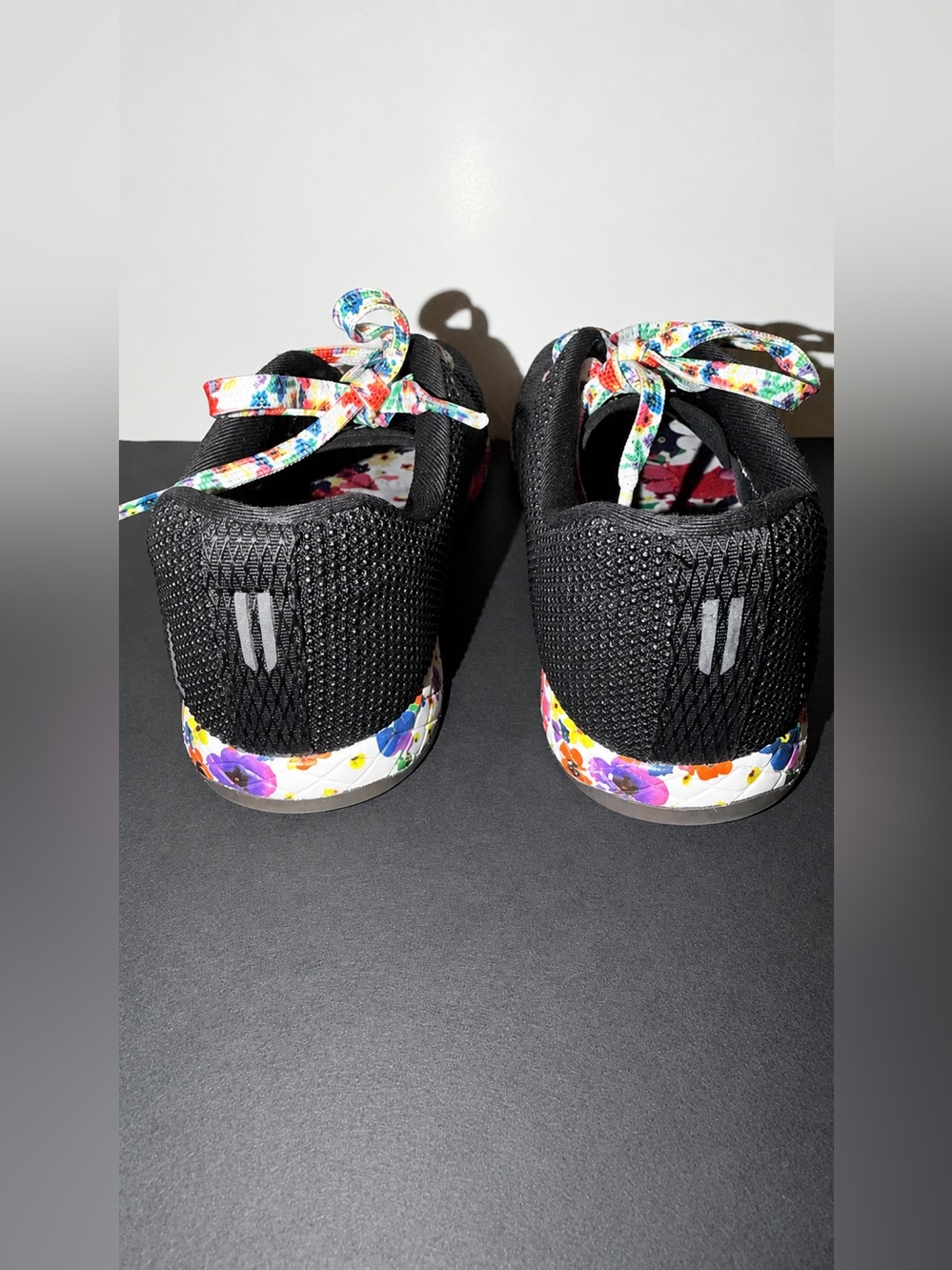 NOBULL Women’s 8.5 Black Floral CrossFit Training Sneakers Shoes - Picture 6 of 8
